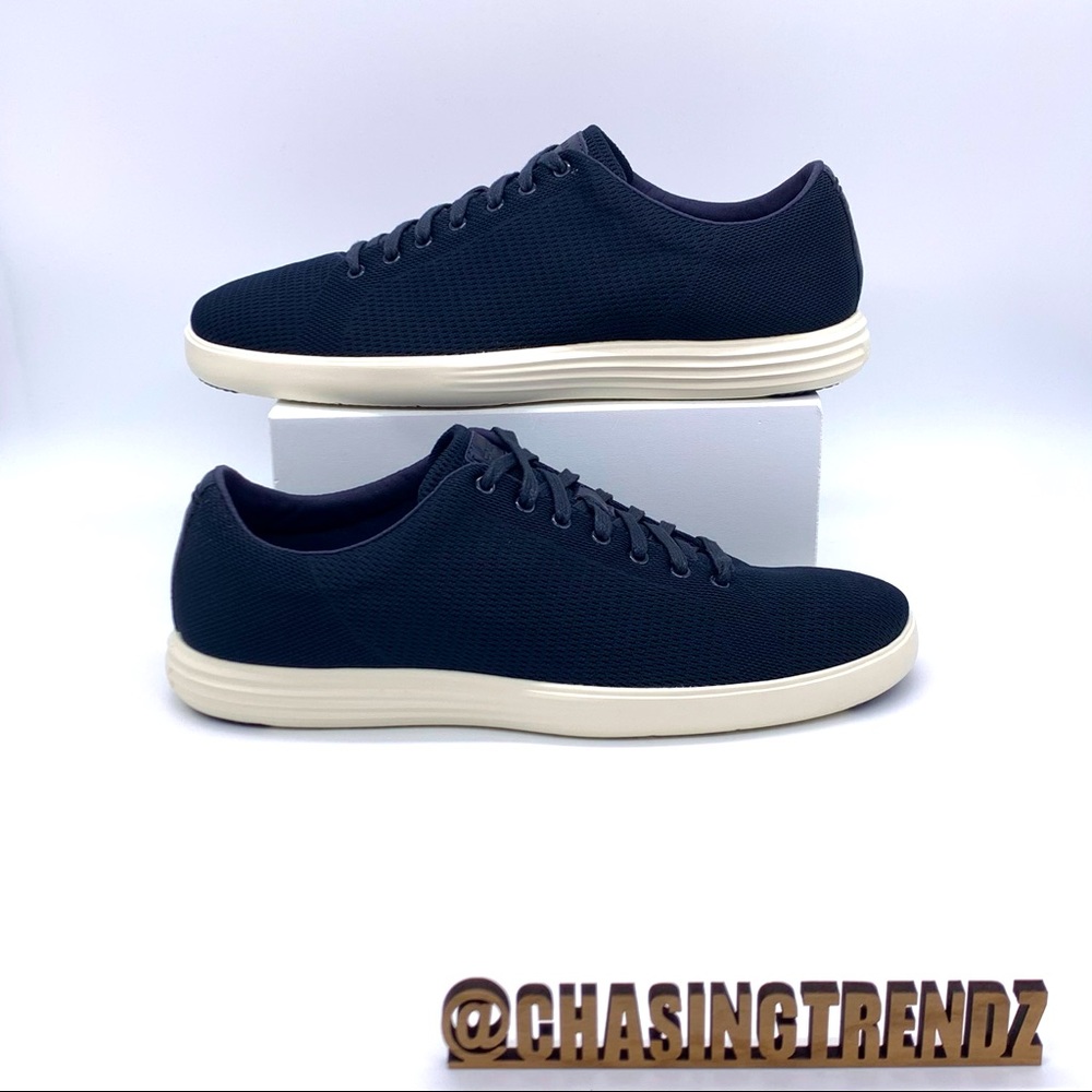 COLE HAAN Grand OS Crosscourt Navy Knit Sneaker